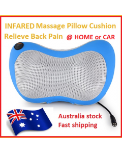 Infrared Heating Shiatsu Massage Cushion Neck Rotating Knead Pillow Home & Car