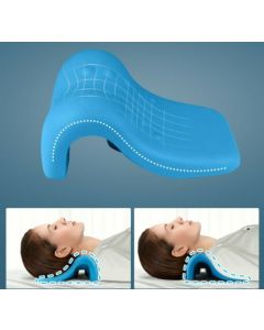Mkicesky Cervical Neck Traction Pillow - Blue